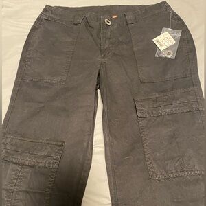 Free People Black Cargo Pants Size 4